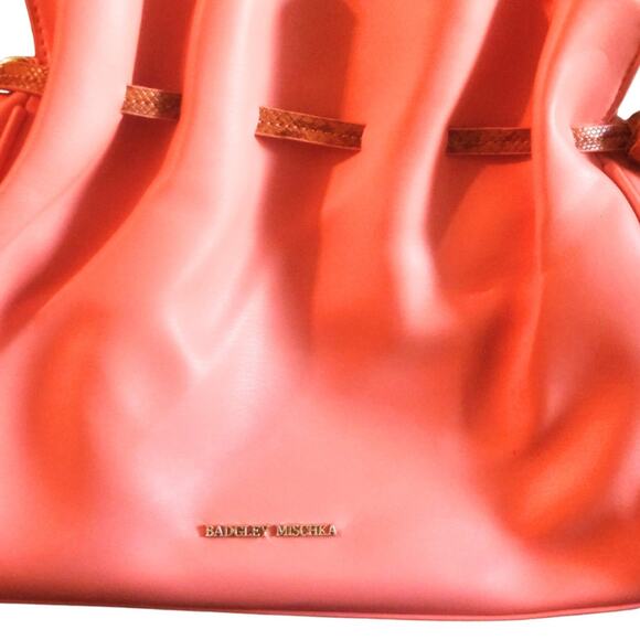 Badgley Mischka Pink Bucket Bag - New with Tags & Strap - Picture 4 of 5